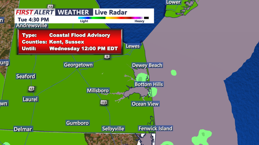COASTAL FLOOD ADVISORY -SUSSEX
