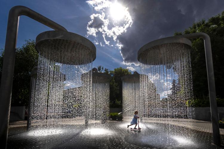 APTOPIX Lithuania Extreme Weather Heat