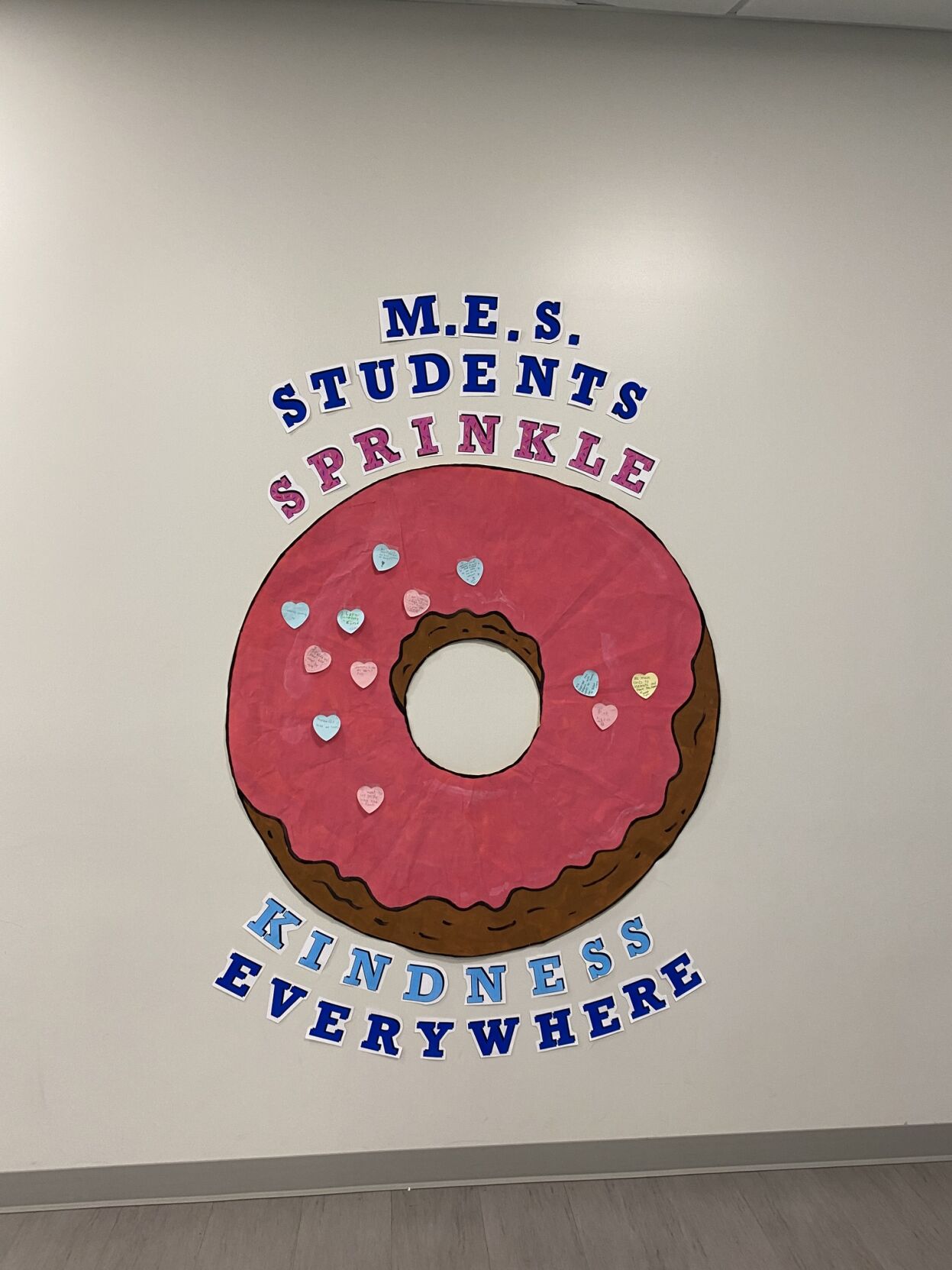 Classrooms at Milton Elementary are practicing spreading kindness within the school and throughout the community by creating a classroom donut and adding sprinkles to show acts of kindness that are presented throughout the day. Courtesy Milton Elementar...