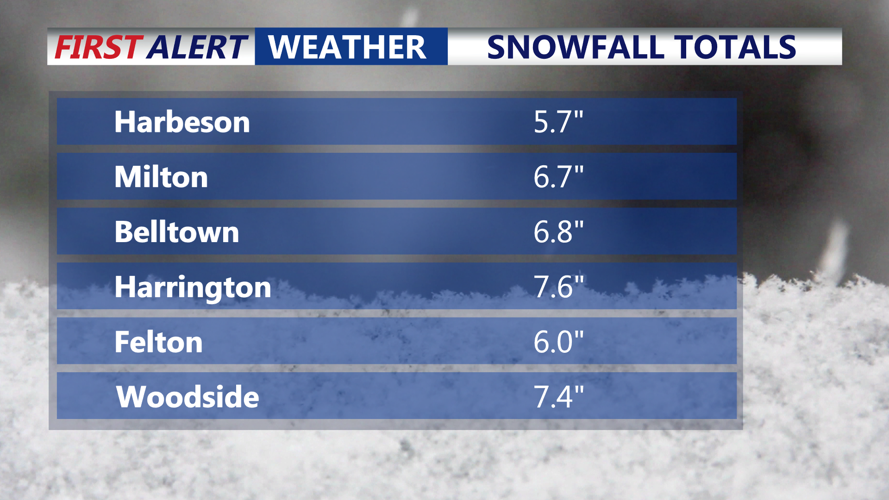 SNOWFALL TOTALS 2
