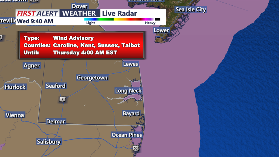 WIND ADVISORY - SUSSEX