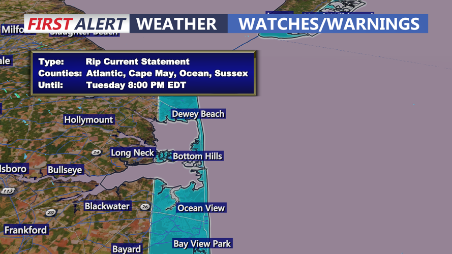 RIP CURRENT STATEMENT SUSSEX COUNTY