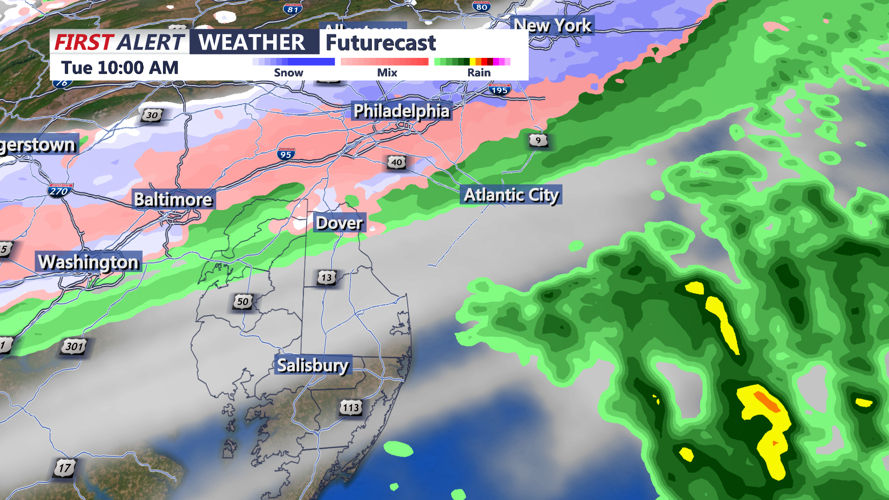 Clipper System Moving Through Christmas Eve Morning