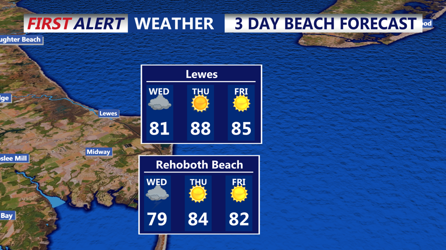 3 DAY BEACH FORECAST LEWES