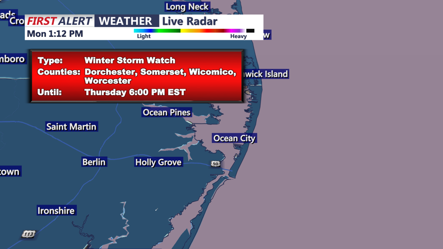 WINTER STORM WATCH - OCEAN CITY