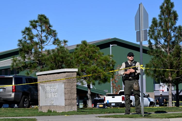 The aftermath of a school shooting in Oregon, in photos