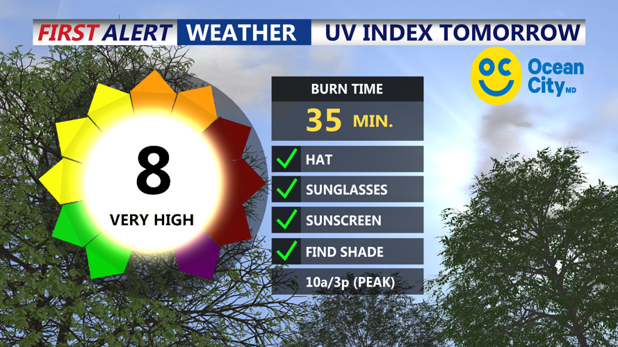 UV INDEX TOMORROW