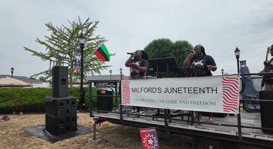 Milford celebrated Juneteenth on Friday with music and vendors.