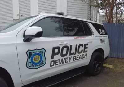 A Dewey Beach police car.