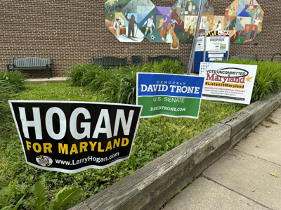 Maryland primary election signs