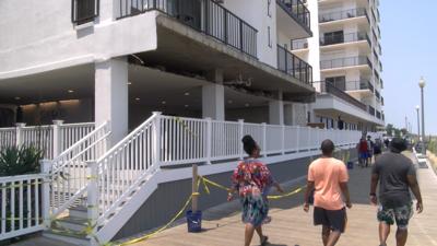 Rehoboth Boardwalk Building Chunk Goes Down Almost Two Weeks After Surfside, Fl. Condo Collapse