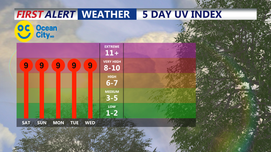 5 day UV index