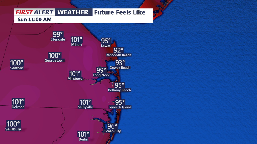 Future Feels Like Temperatures