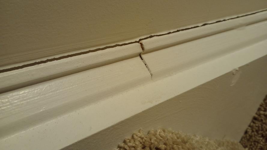 Cracking crown molding
