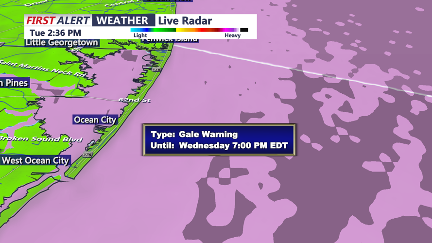 GALE WIND WARNING - OCEAN CITY