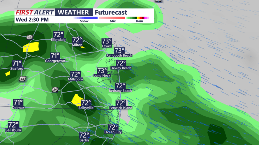 Rain Overspreads Are Wednesday