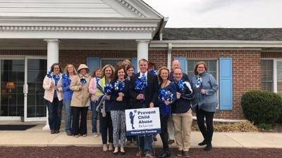 Cape Henlopen Goes Blue for Child Abuse Prevention