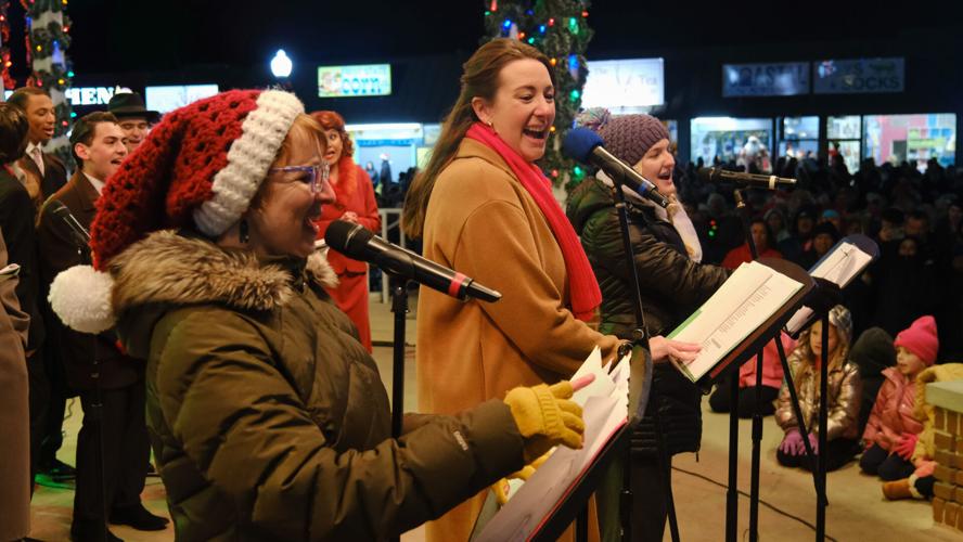 Clear Space singers at Rehoboth tree lighting