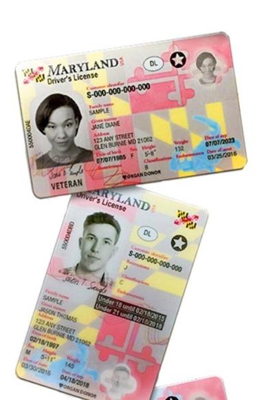 New Federal Requirements Maryland License/ID card Renewals