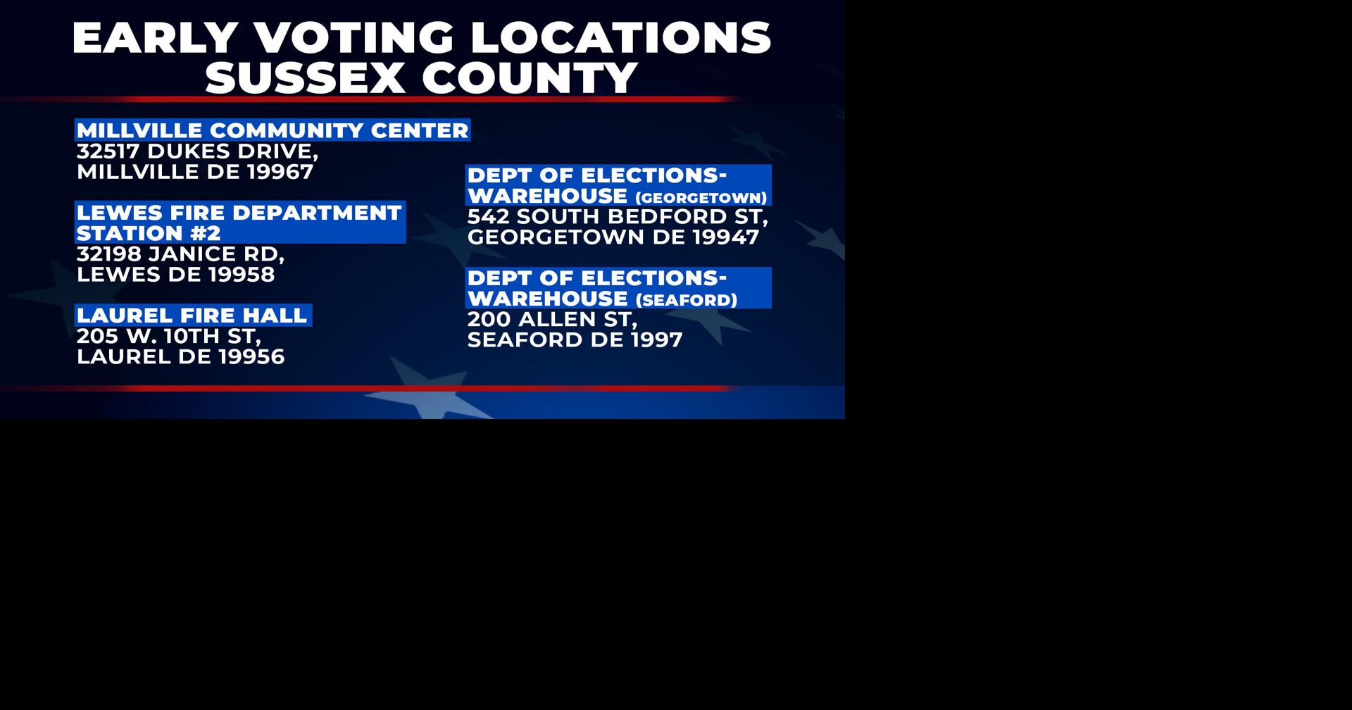 General Election Early Voting Starts Friday In Delaware | News ...