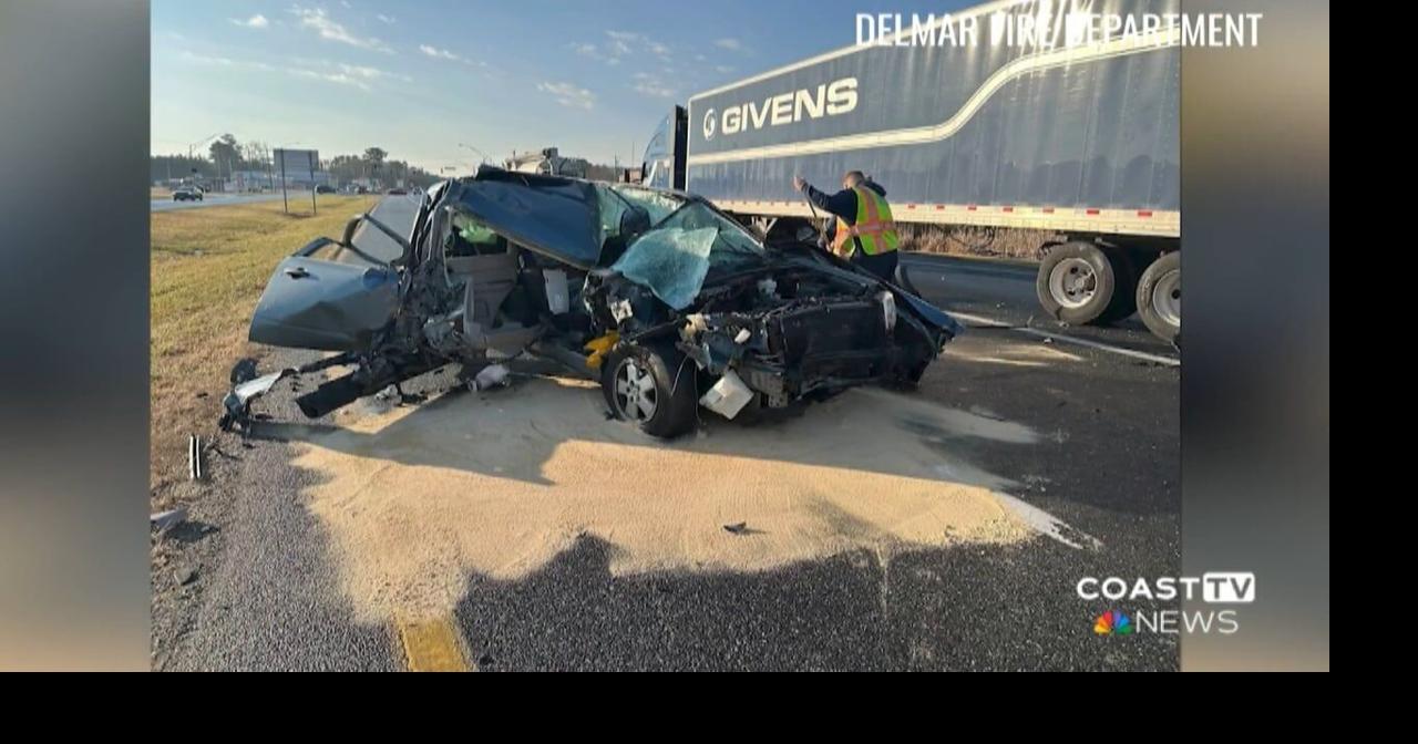 A two-car crash involving a tractor-trailer occurred on Route 13 in ...