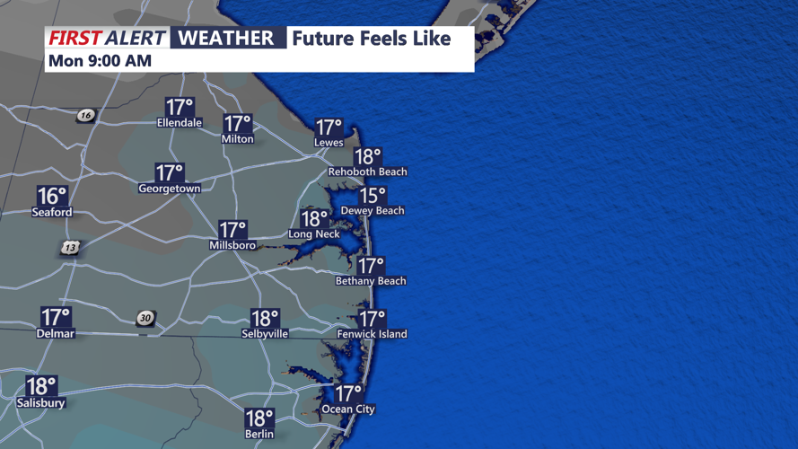 Forecast Wind Chills Friday Morning