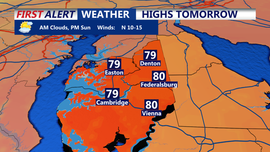 Eastern Shore Labor Day Highs