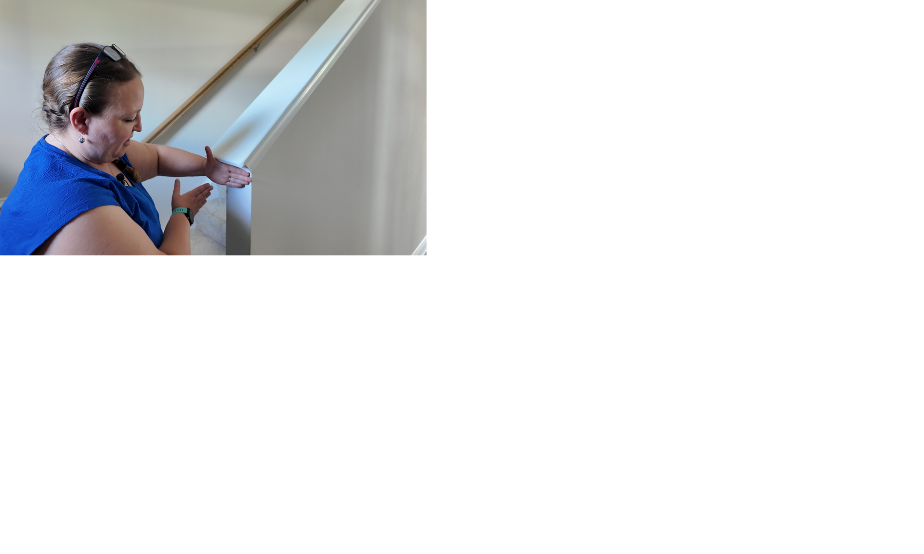 Stair wall repair