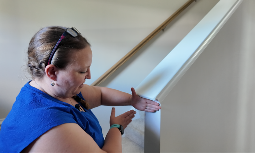 Stair wall repair