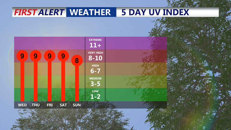 5 DAY UV INDEX