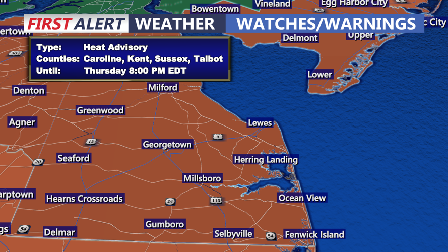 HEAT ADVISORY - SUSSEX
