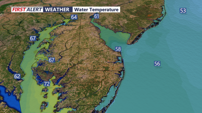 Sea surface temperatures on April 21, 2023