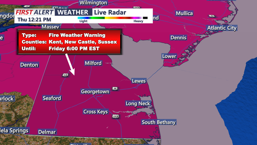 FIRE WEATHER / RED FLAG WARNING - SUSSEX