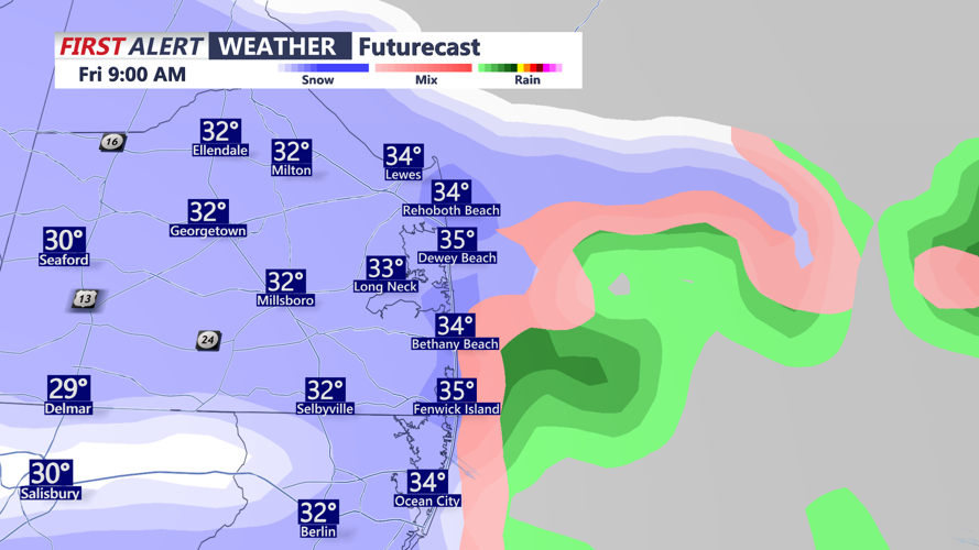 FUTURECAST ( NAM MODELING) SUSSEX COUNTY, DE