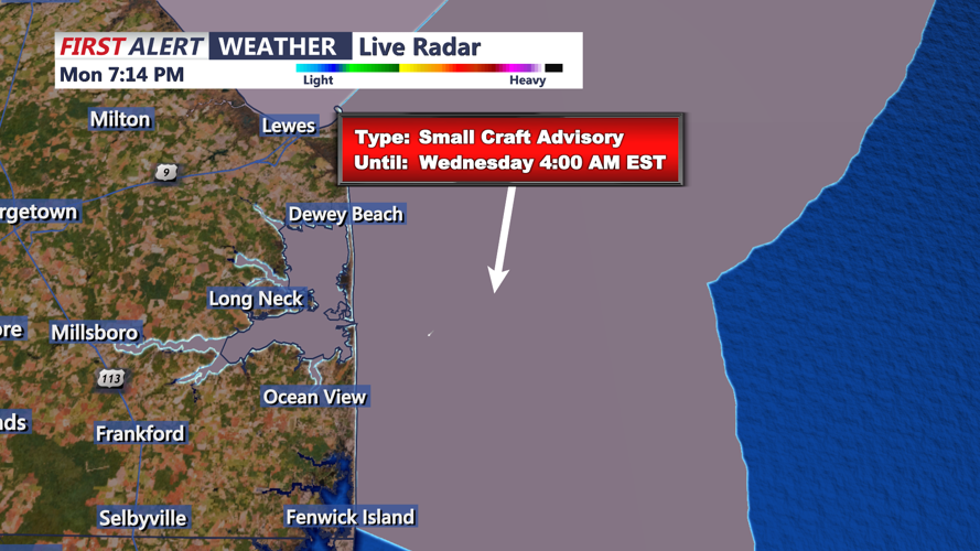 SMALL CRAFT ADVISORY - SUSSEX