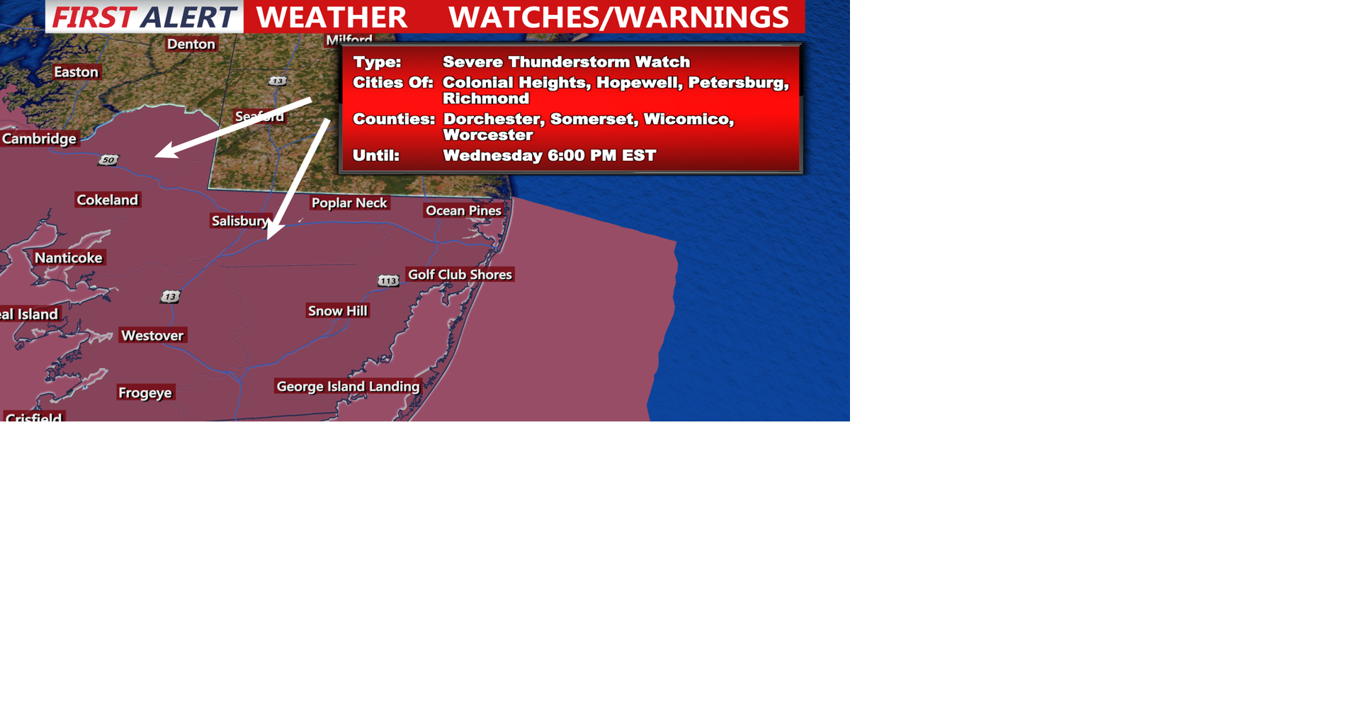 First Alert Day: Severe weather possible this afternoon and evening ...