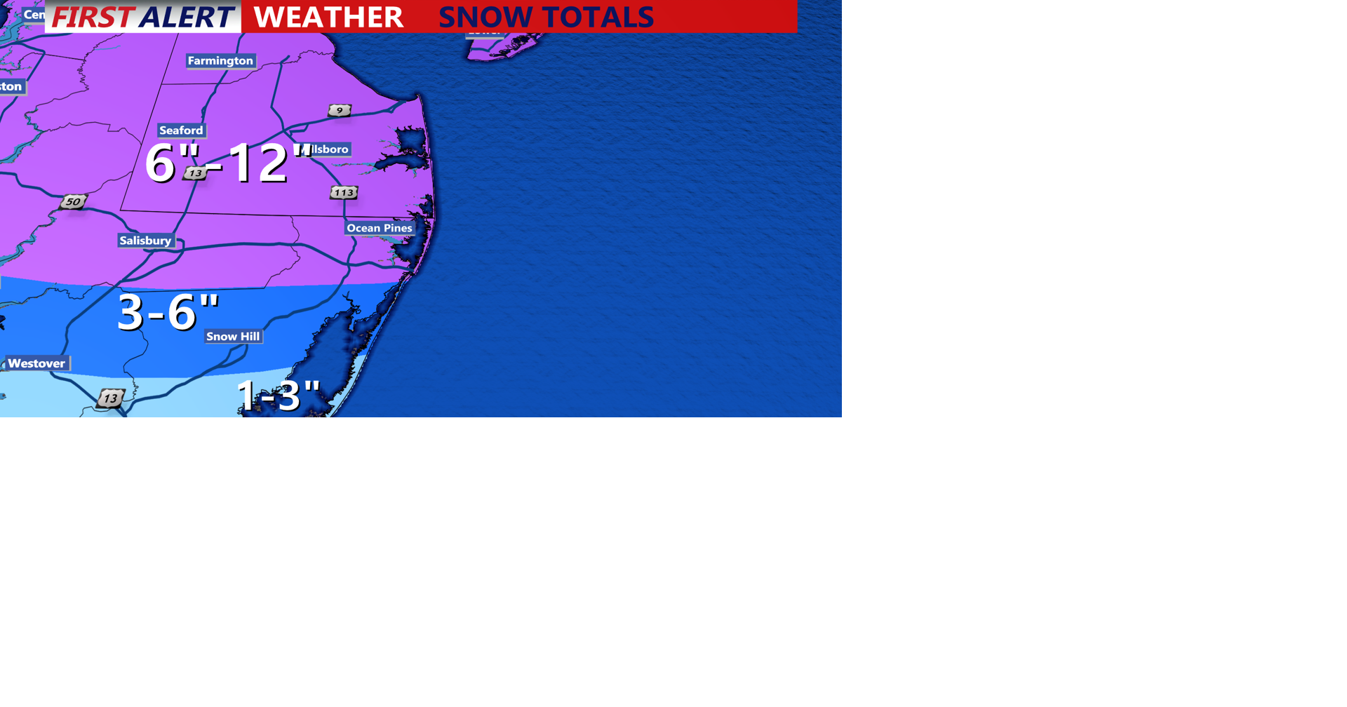 Winter Storm Warning: Up to 12 Inches of Snow Possible for Delmarva ...