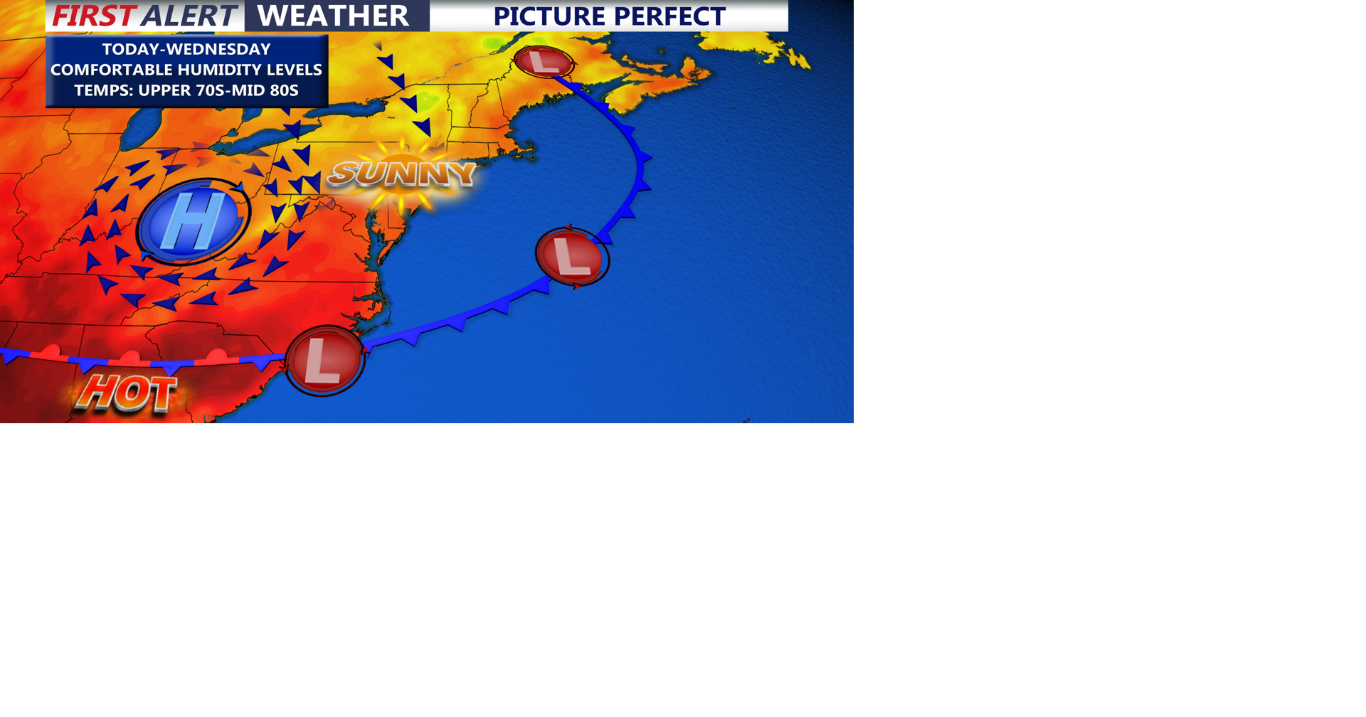 An August Masterpiece, Humidity and Storms Chances Increase Late Week