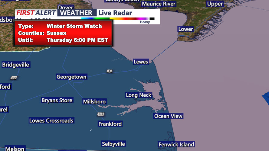 WINTER STORM WATCH - SUSSEX