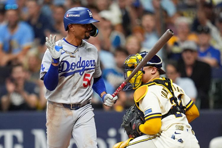 NLCS Dodgers Brewers Baseball