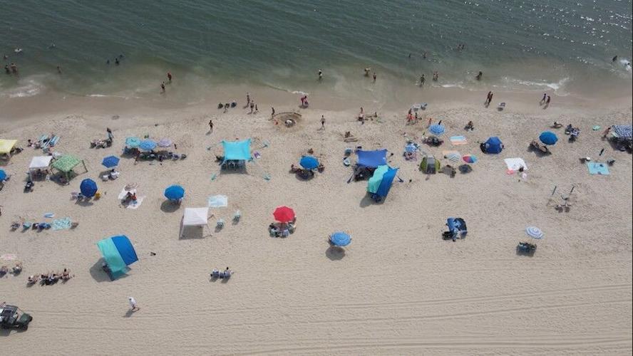 People enjoying the beach