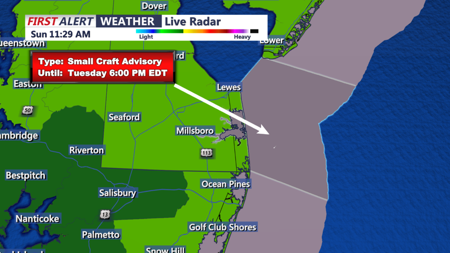 SMALL CRAFT ADVISORY - SUSSEX