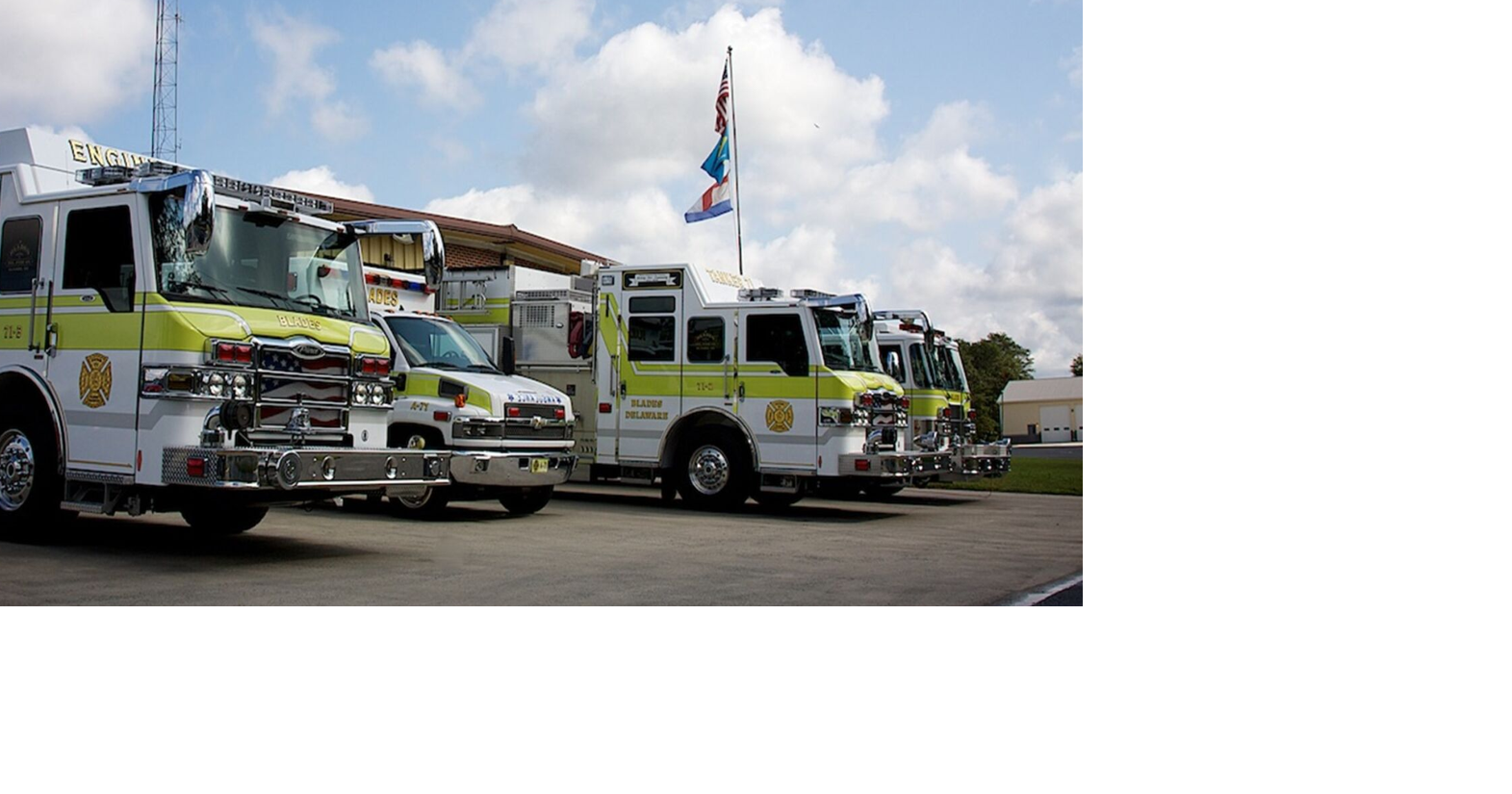 Blades Volunteer Fire Company ambulance in car crash, minor injuries reported