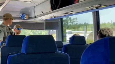 DSU Lacrosse Bus Pulled Over