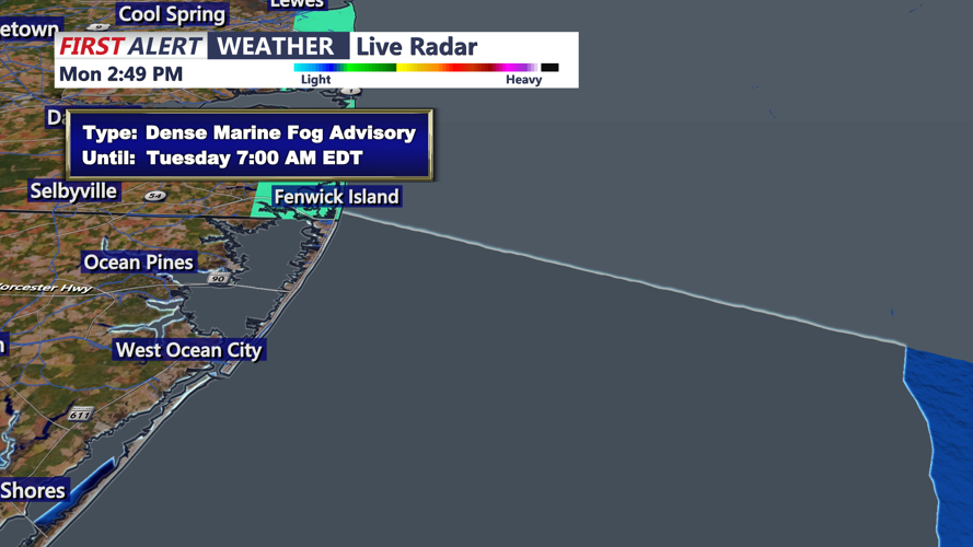 DENSE FOG ADVISORY - OCEAN CITY