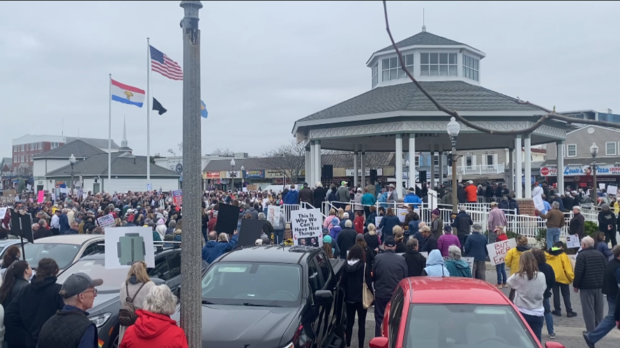 Rehoboth Beach 'Hands Off' protest