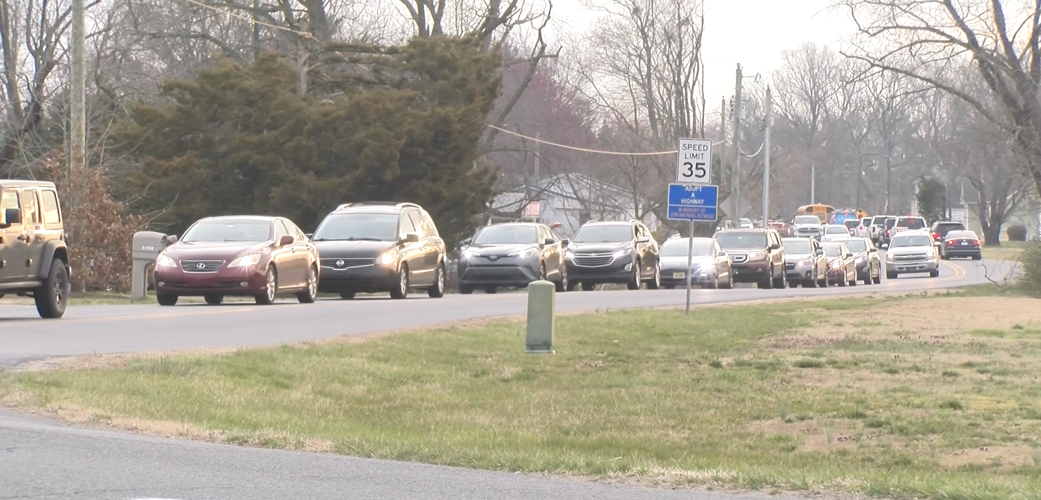 Traffic from diverted drivers began to crowd nearby roads.