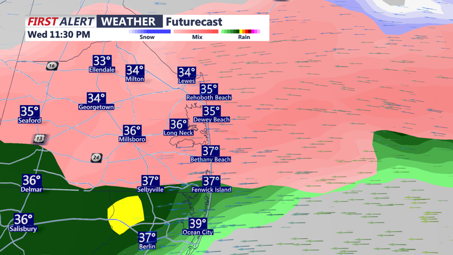 FUTURECAST OF POSSIBLE SLEET