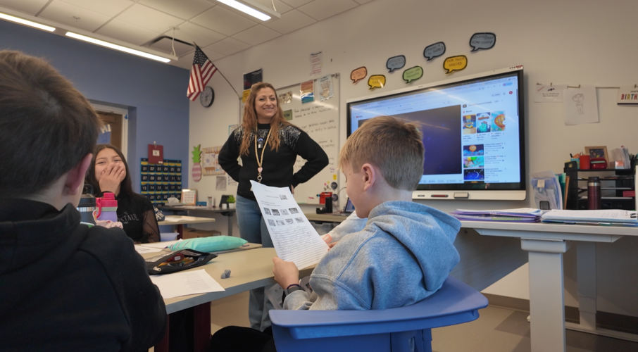 Señora Verónica DeBartolo says the goal of teaching kids Spanish is not just fluency, but connection to culture and to one another.