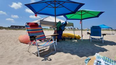 Beach items being left overnight is an issue in Lewes